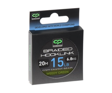 Поводковый материал без оболочки Carp Pro Delight Soft Braided Hooklink Weedy Green 20м 15lb