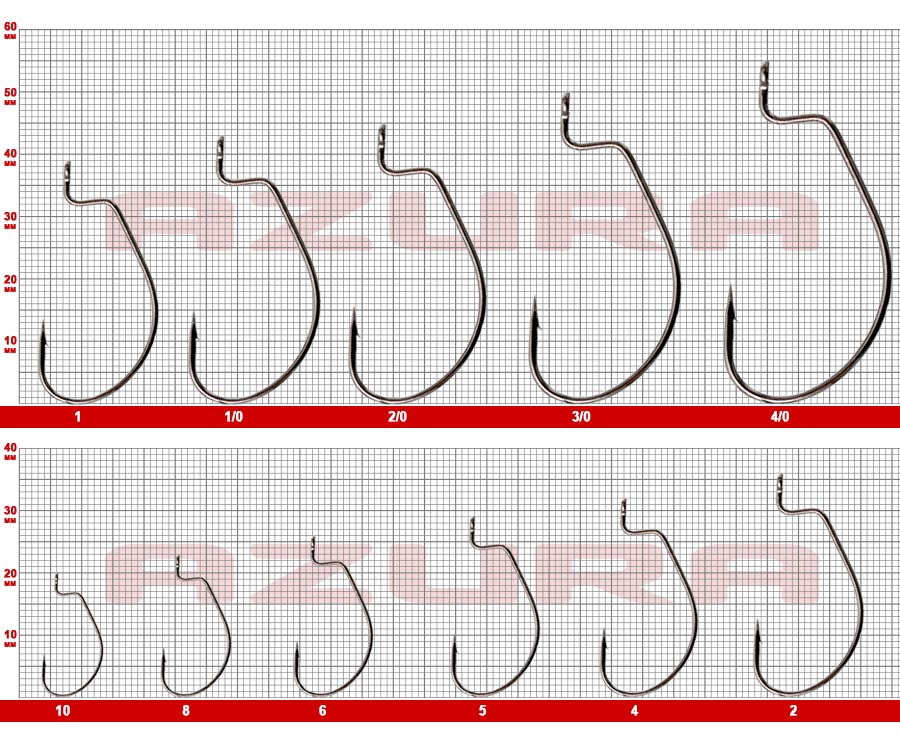 Крючки Azura Finesse Offset Hook №1/0 #3