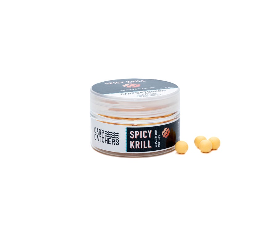 Бойлы Carp Catchers pop-up Spicy Krill 8мм