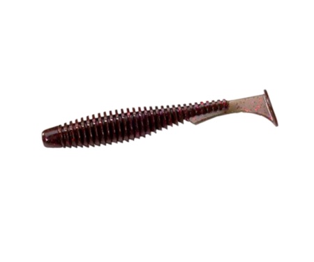 Силікон Fishup U-Shad 3" #050 Green Pumpkin Brown/Red & Purple