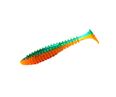 Виброхвост Angry Baits Fatik 2" Fire Tiger UV