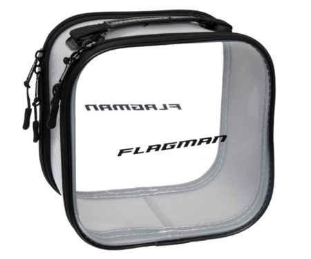 Сумка для хранения Flagman EVA Gray Woven Bag With Two Transparent Covers M 22x22x14см
