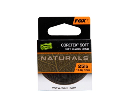Поводковий матеріал Fox Edges Naturals Coretex Soft 20м 25lb