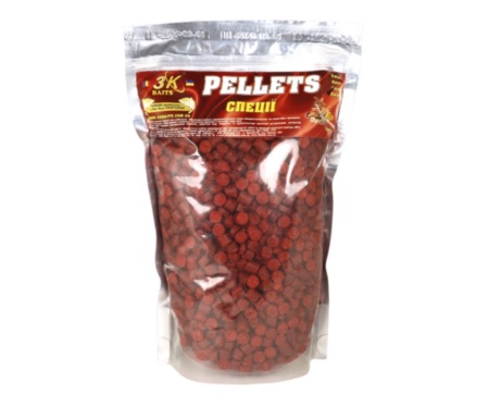 Пеллетс 3KBaits 8мм 800г специи