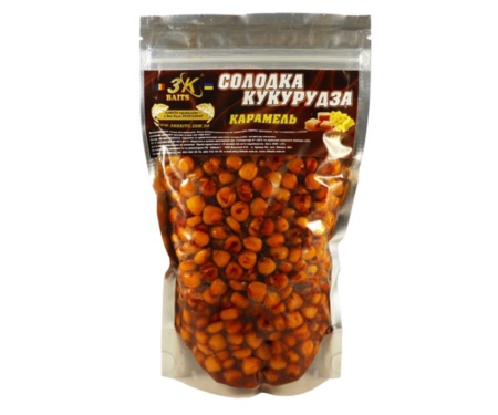 Прикормка 3KBaits Сладкая Кукуруза карамель 0.4кг