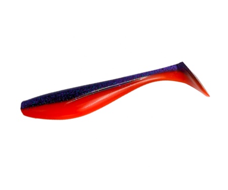 Силікон Fishup Wizzle Shad 5" #207 Dark Violet/Orange