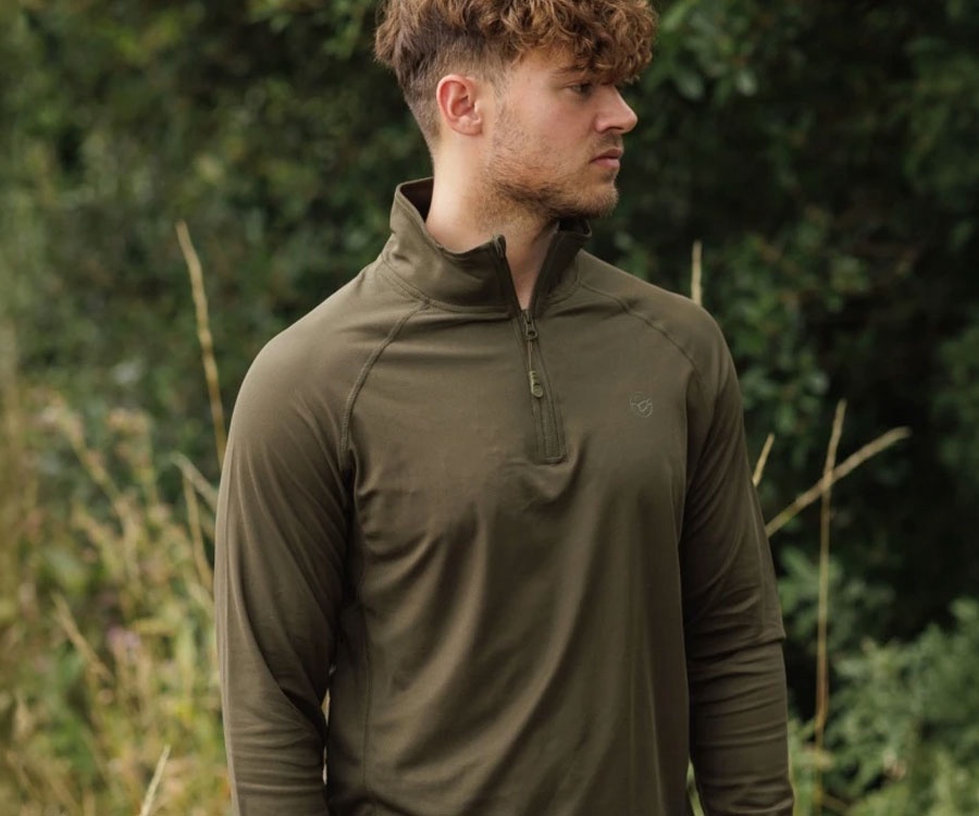 Джерси Korda Kool UPF Zip Jersey Dark Olive L #5