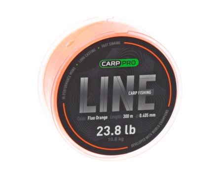 Леска Carp Pro Carp Fishing Line Camo Fluo Orange 300м 0.309мм