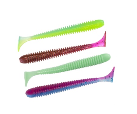 Виброхвост Angry Baits Zander Worm 4.5" #27 AB MIX3