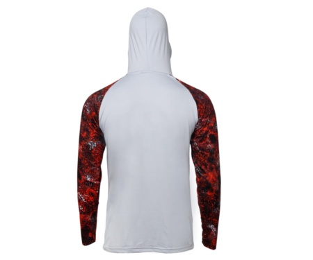 Джерси с капюшоном Azura Jersey A3H Gray-Red Camo XL