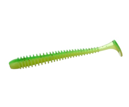 Виброхвост Flagman Mystic Fish 3'' #1527 Lime/Lime Chartreuse