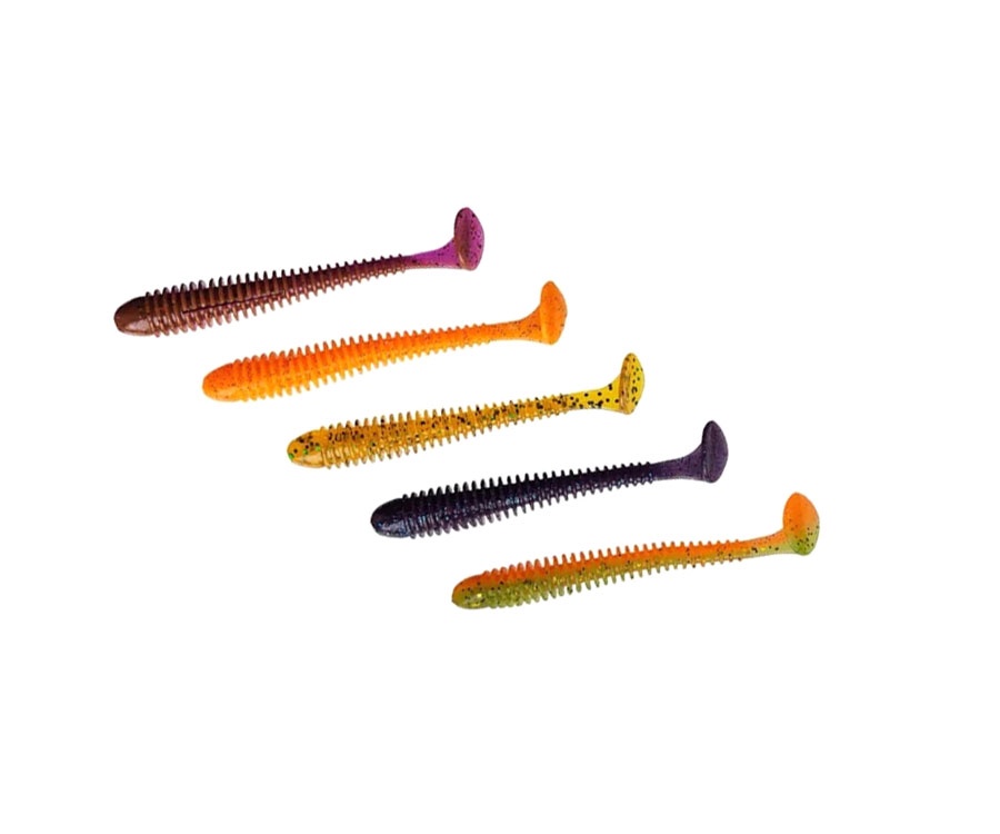 Виброхвост Crazy Fish Vibro Worm 4''  #M121 кальмар