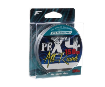 Шнур Flagman All-Round PE X-4 150м 0.10мм Grey #3