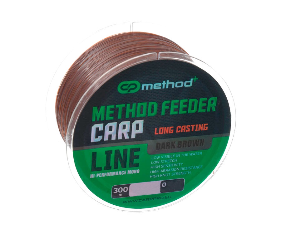 Леска Carp Pro Method+ Method Feeder Carp Dark Brown 300м 0.40мм #1