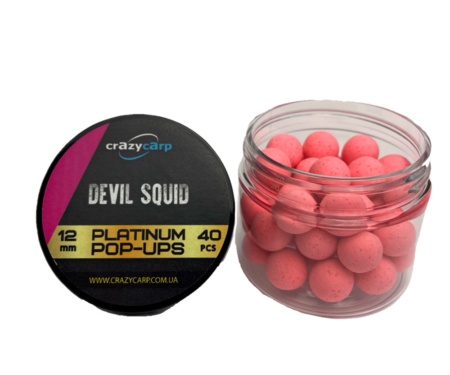 Бойли Crazy Carp Platinum Pop-Ups Devil Squid 12мм