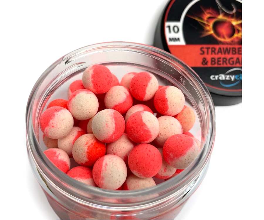 Бойлы Crazy Carp Fireballs Pop-Ups Strawberry/Bergamot 10мм #2