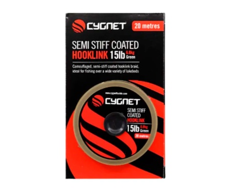 Поводковий матеріал Cygnet Semi Stiff Coated Hooklink 15lb 20м