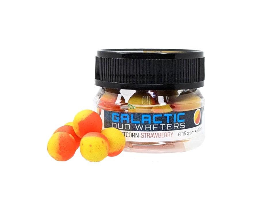 Бойлы Carp Zoom Galactic Duo Wafters Sweetcorn-Strawberry 10мм 15г
