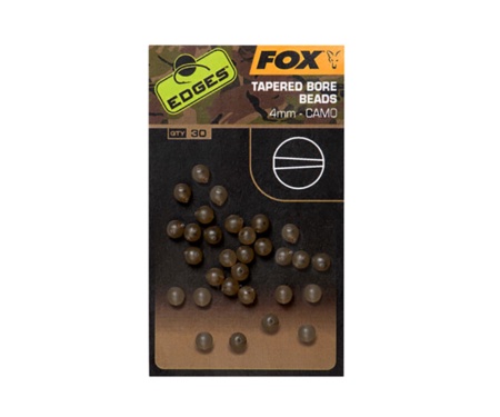 Бисер Fox Edges Camo Tapered Bore Bead 4мм
