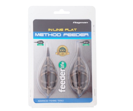 Hабор кормушек Flagman Flat Feeder L, 2 шт (70+80 г)
