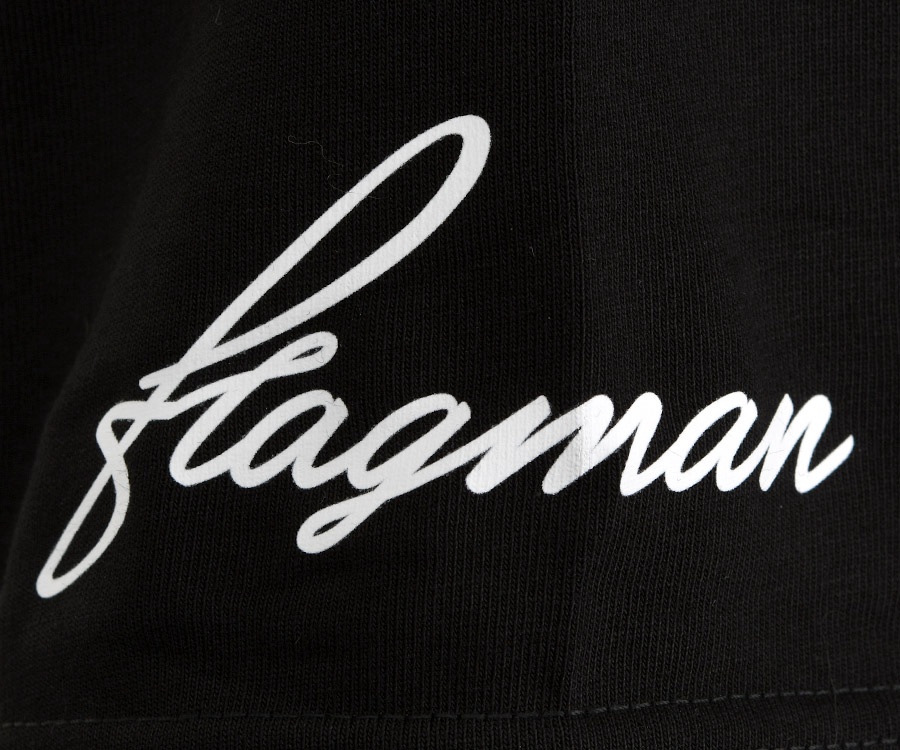 Футболка Flagman Оверсайз 250г/м Black Карп Большой M #6