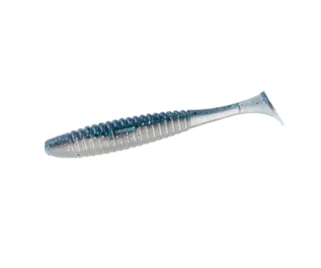 Виброхвост Angry Baits Shiner 5" #04 White Mouse UV
