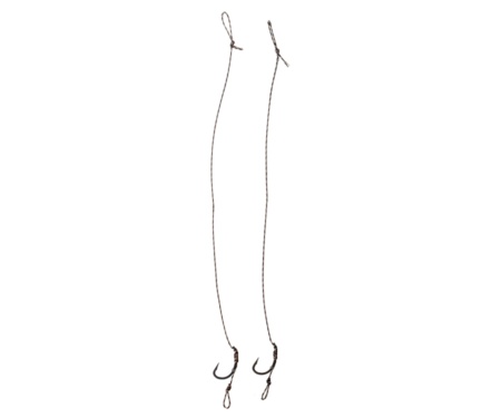 Готовий повідець Carp Pro 15см Sinking Braid 20 lb x8 PTFE Curved Shank №10