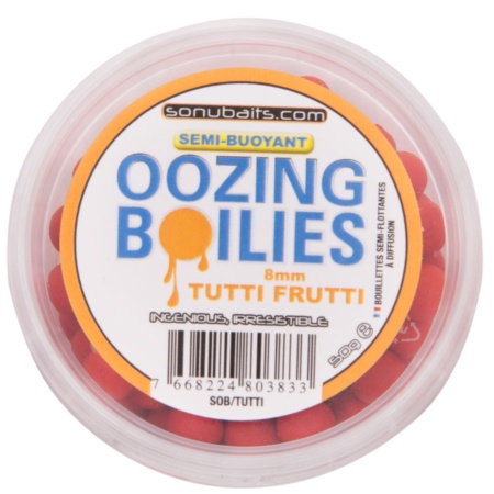 Бойли Sonubaits Semi-Buoyant Oozing Boilies Tutti Frutti