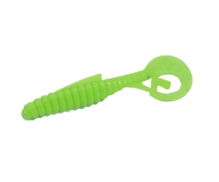 Твистер Angry Baits Fishy Worm 2" Acid Green UV