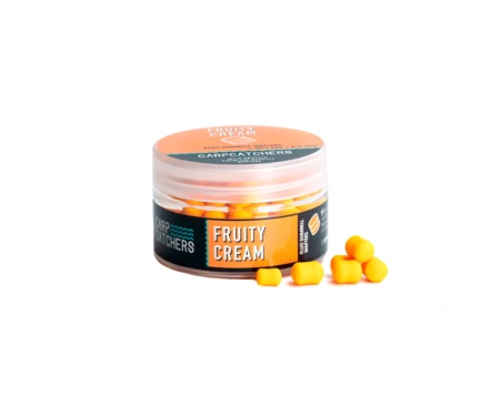 Бойлы Carp Catchers Fluo Dumbell Wafters Fruity Cream 10x7мм