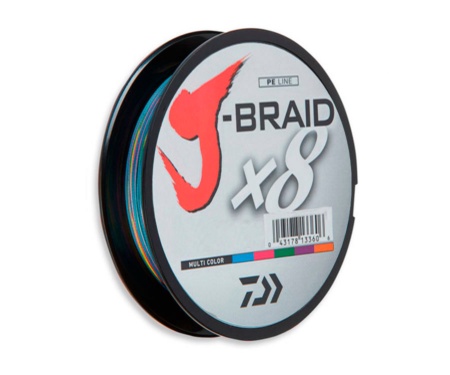 Шнур Daiwa J-Braid x8 Multicolor 300м 0.28мм