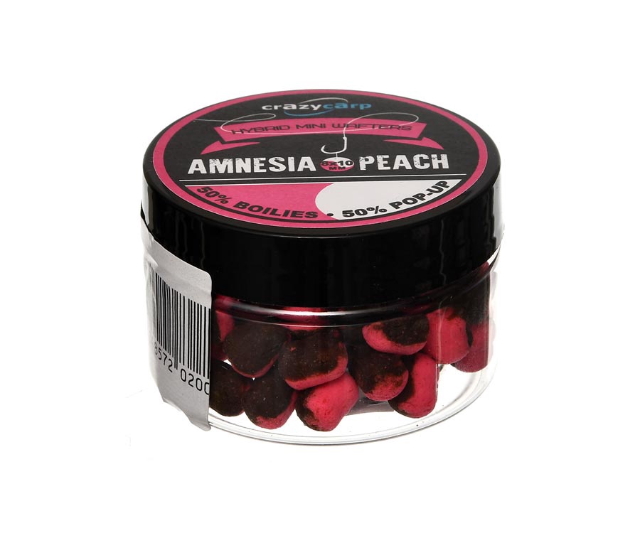 Бойлы Crazy Carp Mini Wafters Amnesia & Peach 8х10мм