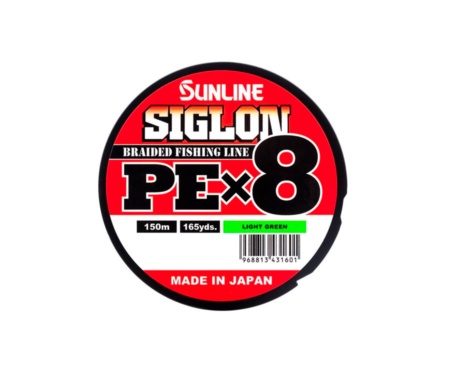 Шнур Sunline Siglon PE X8 150м Light Green #0.6/0.132мм