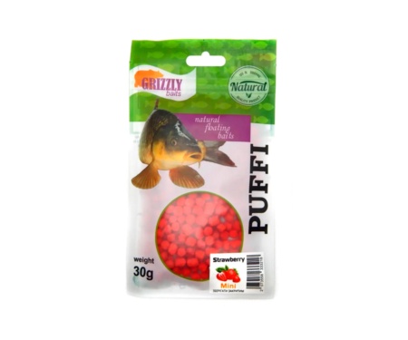 Тісто повітряне Grizzly Puffi Mini 30г Strawberry