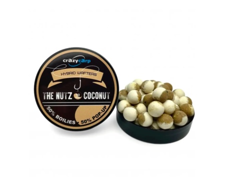 Бойли Crazy Carp Hybrid Wafters The Nutz & Coconut 10мм