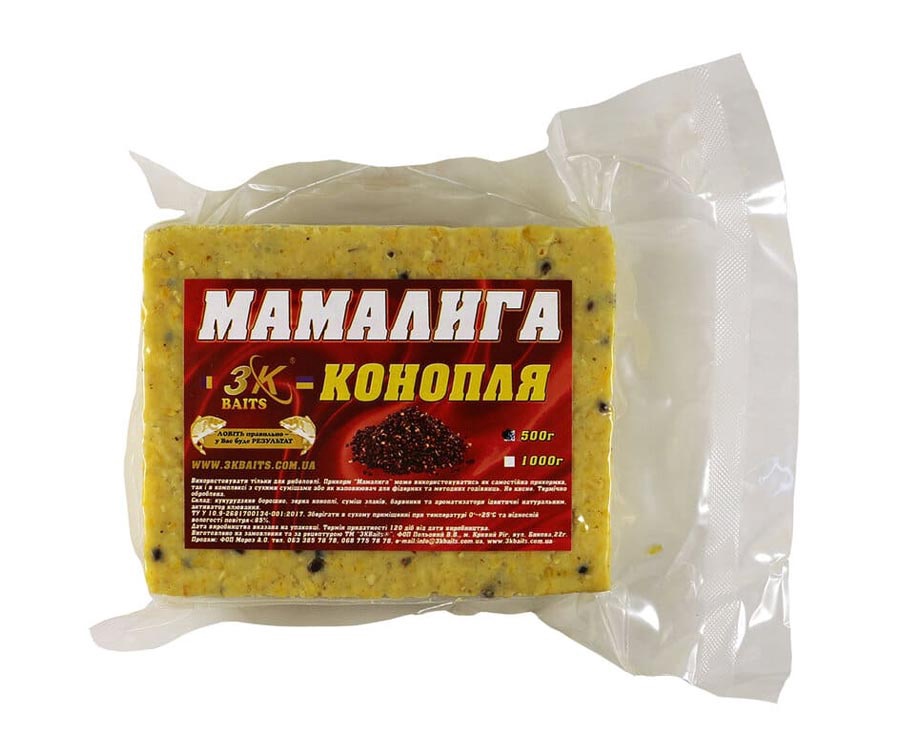 Мамалыга универсальная 3KBaits Canepa конопля