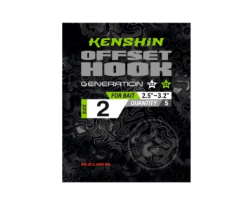 Крючки Azura Kenshin ll Offset Hook PTFE #02 #2