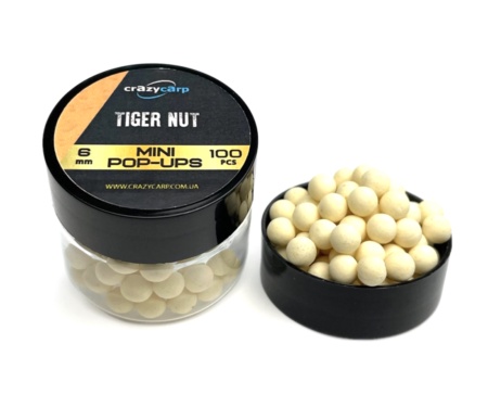 Бойли Crazy Carp Mini Pop-Ups Tiger Nut 6мм