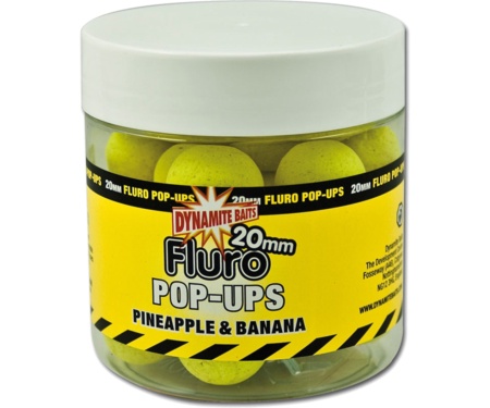 Бойли Dynamite Baits Fluro Pop-Ups Pineapple & Banana 20 мм