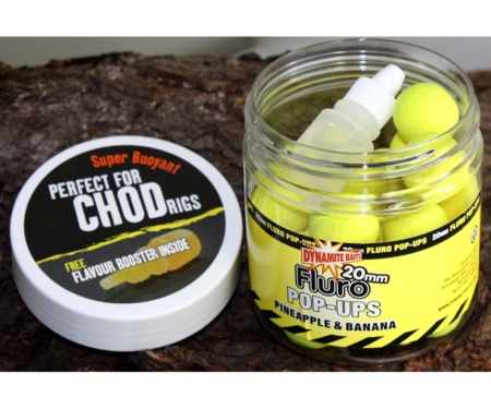 Бойли Dynamite Baits Fluro Pop-Ups Pineapple & Banana 20 мм