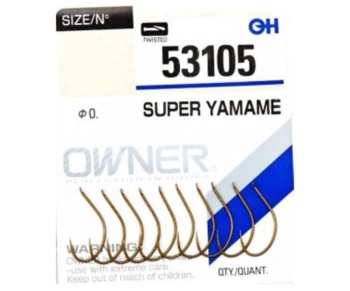 Крючки Owner Super Yamame 53105 Woody Brown №08 #2