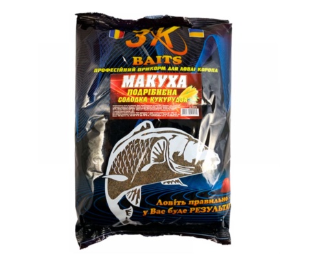 Макуха 3KBaits смажена солодка кукурудза 1000 г
