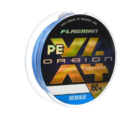 Шнур Flagman Orbion PE X-4 150м 0.16мм Ocean Blue