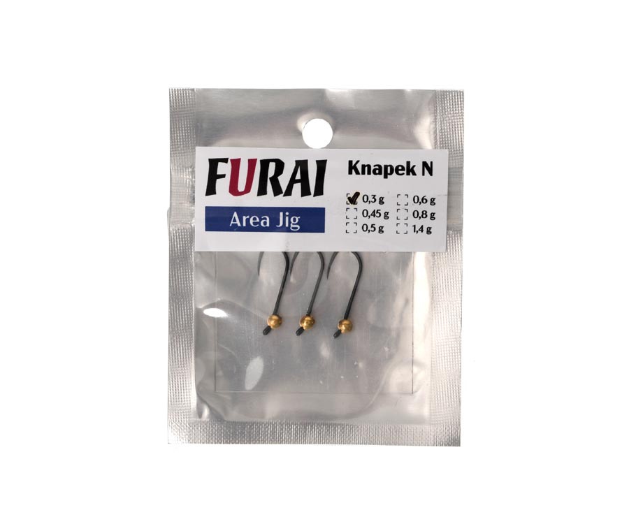 Джиг-головка Furai Area Jig Knapek N #8 0.3г Gold