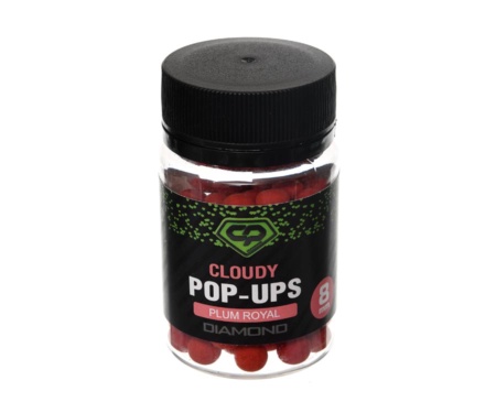 Бойлы плавающие Carp Pro Diamond Cloudy Pop-Ups Plum Royal 8мм