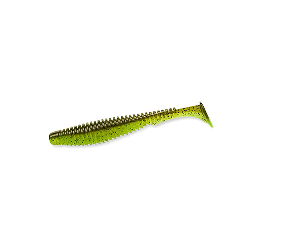 Виброхвост Fishup U-Shad 3.5" #204 Green Pumpkin/Chartreuse