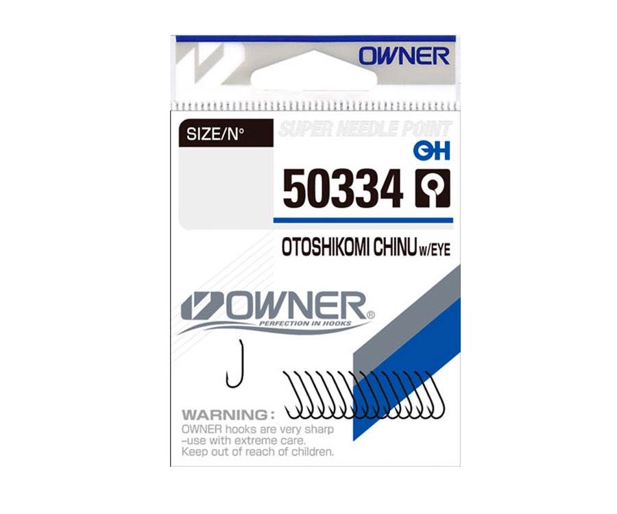 Крючки Owner Otoshikomi Chinu with Eye 50334 №16 #2
