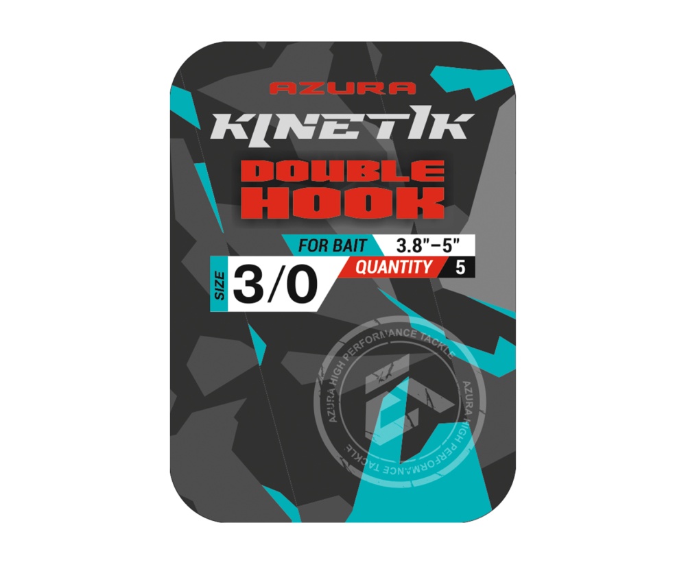Двойник Azura Kinetik Double Hook BN #3/0 #2