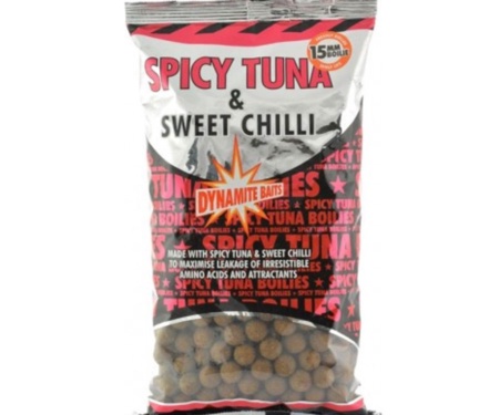 Бойли Dynamite Baits Shelf Life Spicy Tuna Sweet Chilli 1кг 20мм