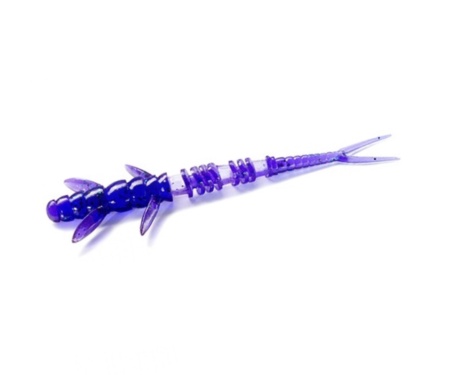 Черв'як Fishup Flit 2" #060 Dark Violet/Peacock & Silver